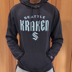 Champion Navy Blue Seattle Kraken Hoodie